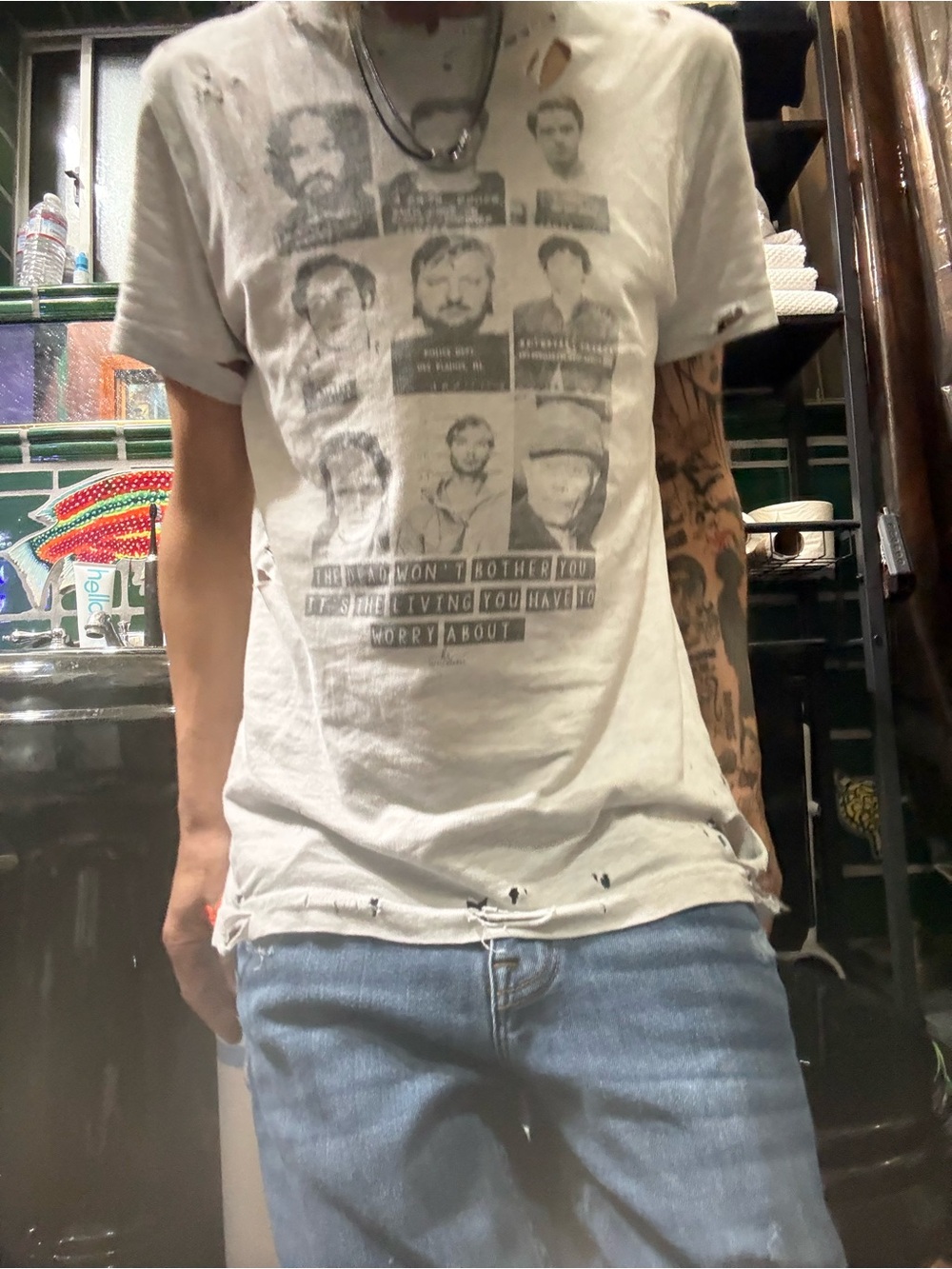 ge “Famous Serial Killers Mugshots”T shirt